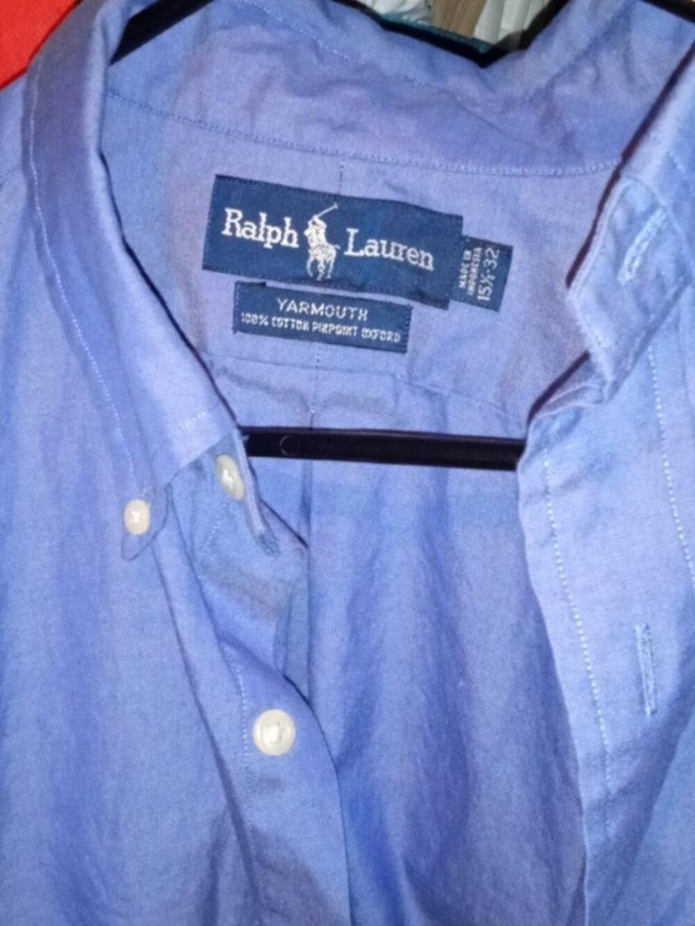 ralph lauren yarmouh 15.5/32 100% cotton